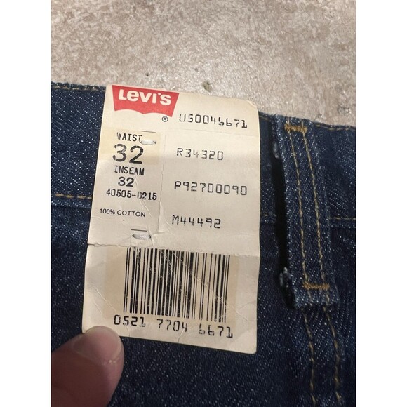 Vintage Levis Jeans Men 32x32 Fits 30W 505 Orange Tab Denim USA Made NOS 80s - Picture 5 of 12